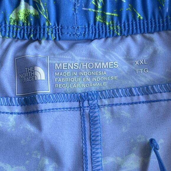 North Face Wander Shorts Mens 2XL Blue FlashDry Stretch Outdoor Regular Fit New - Picture 5 of 14